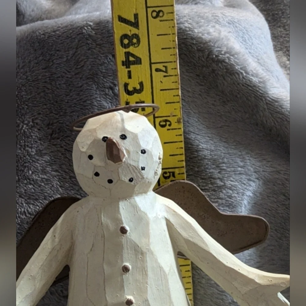 VTG Flurryville Collection Heavenly Heather Snowman Angel Figurine w/ Box